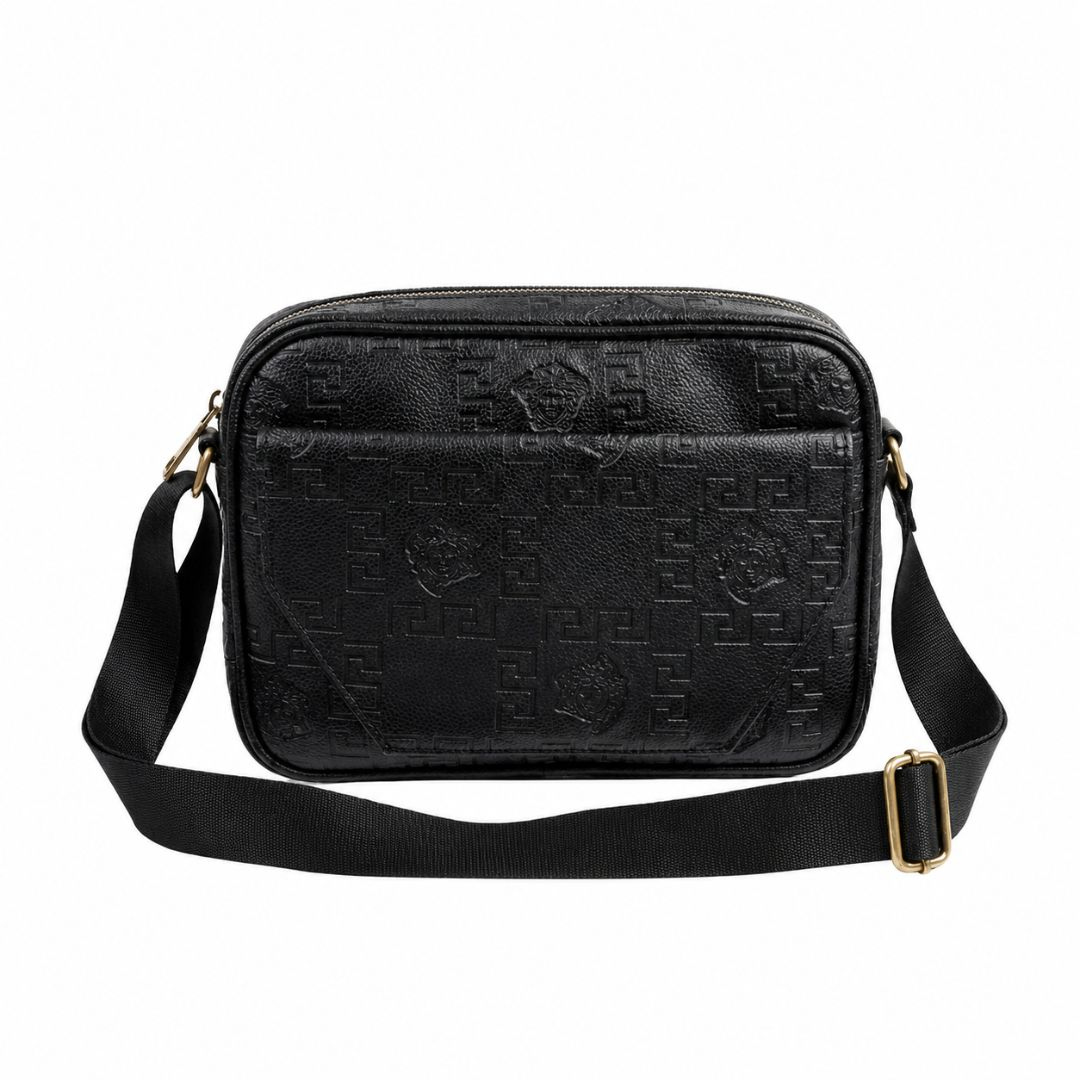 Geometric Pattern Crossbody Messenger Bag